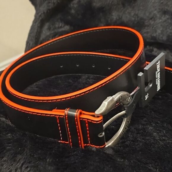 True Religion Gains Horseshoe Harness Buckle Belt - Picture 8 of 9